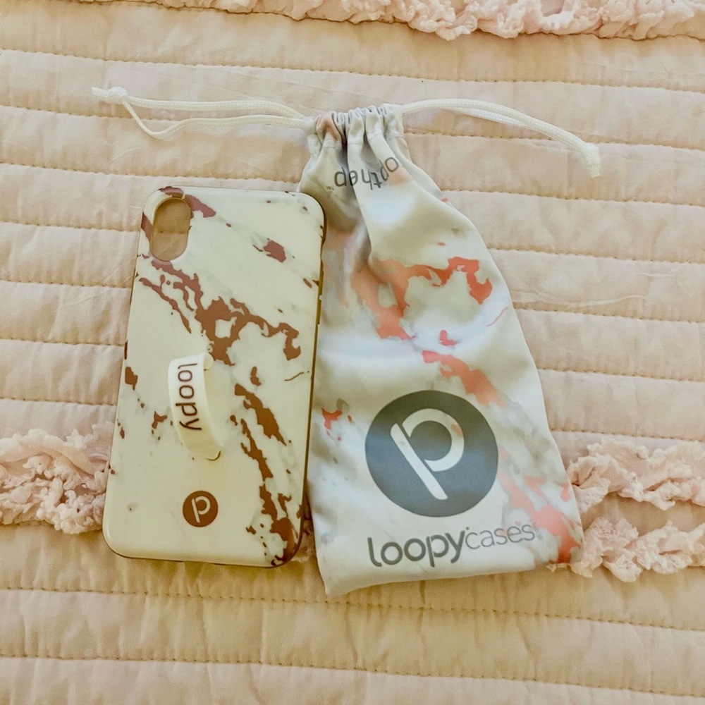 Loopy Case Pink Marble Phone Case - IPhone XS - X